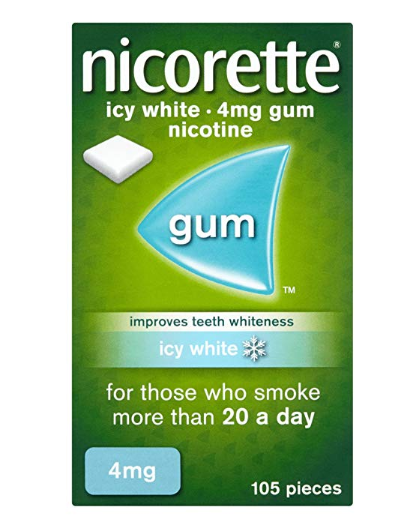 英国产nicorette力克雷冰爽薄荷味戒烟糖4mg105粒prime会员到手约6631