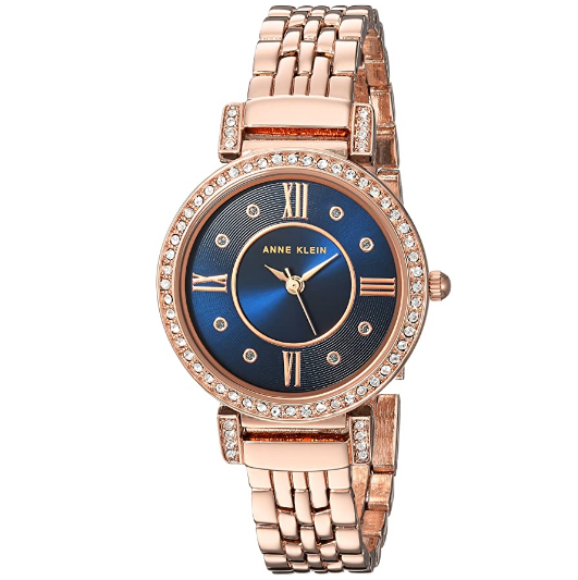 anneklein安妮克莱因ak2928nvrg施华洛世奇水晶玫瑰金手镯手表到手约